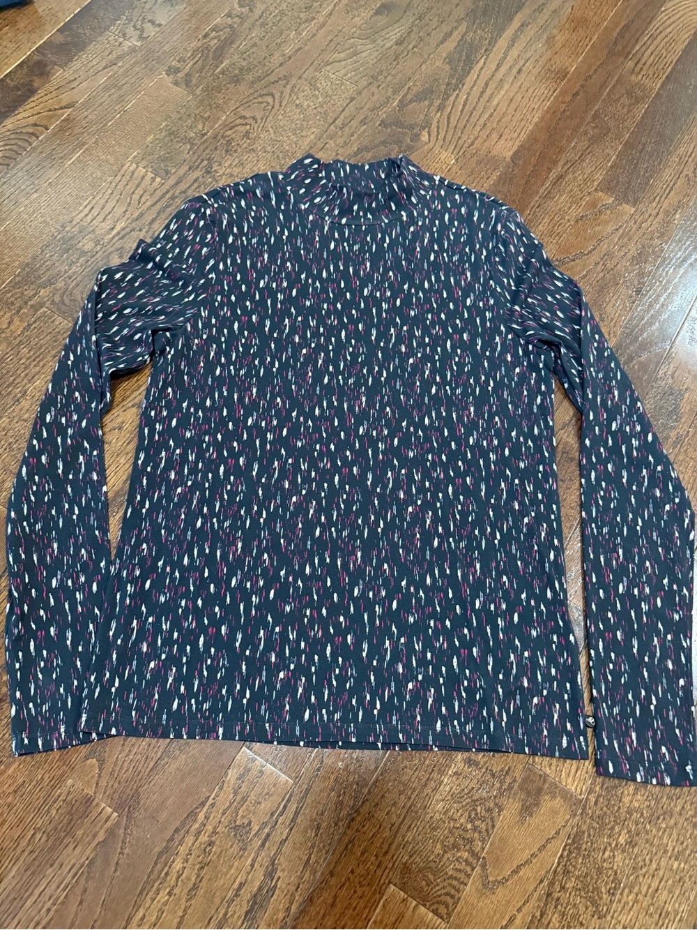 Scotch & Soda Anthropologie navy slim fit mock neck log sleeve